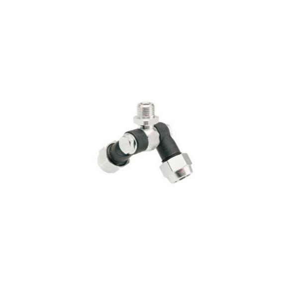 PORTABOQUILLAS DOBLE  PLASTICO-METAL 1/4" MACHO