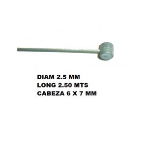 CABLE EMBRAGUE 2.5 X 2.50 MTS CABEZA 6 X 7MM