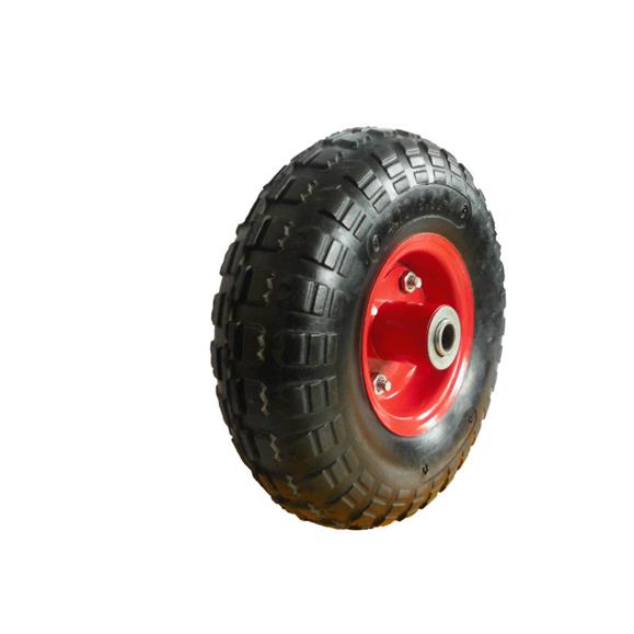 RUEDA ANTIPINCHAZOS LLANTA METALICA CON RODAMIENTO 3,50-4"