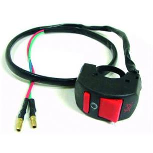 BOTON PARE 2 POSICIONES MOTOAZADAS DIAM TUBO 25mm CABLE 145 cm