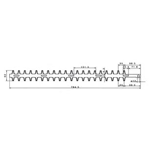 CUCHILLA DOBLE,HTD-750/HT-230DL/TH-24/HTO-750LR/A12-B32-C6,2-D163,4-E86,TS33,F61-L782-SUP