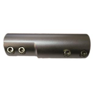 CONECTOR ALUMINIO VIBROT. MODERNA - DIAM. 30 X 20 X LARGO 127MM