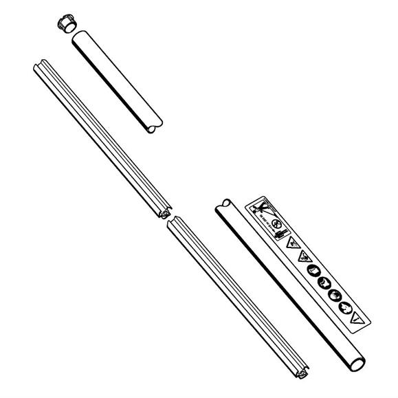 TUBO TRANSMISION ALUMINIO 25,4 MM FS-120, FS-130, FS-200, FS-250 L=1,5M