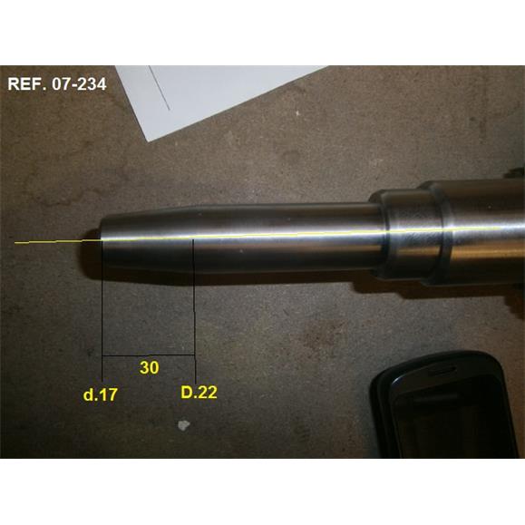 CIGUEÑAL CONICO LARGO 22 X 106 MM CIGUEÑAL CONICO LARGO 22 X 106 MM