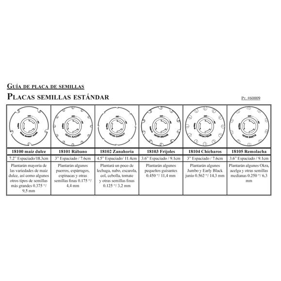 JUEGO DISCOS STANDARD ( 6 UNID)