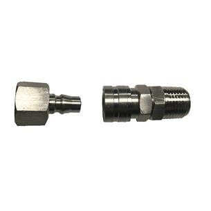 CONECTOR RAPIDO CON CIERRE, INOX Y VITÓN, ROSCA 1/2" M-H