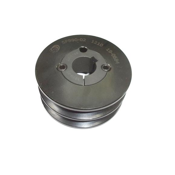 POLEA 4T METAL DIA EXT 100 MM DIA INT 28 MM 2 CANALES