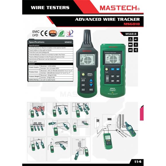 DETECTOR DIGITAL CABLES PARA ROBOT CORTACESPED, DETECTA: CABLES ROTOS, CONECTORES, O ENCHUFES DEBAJO