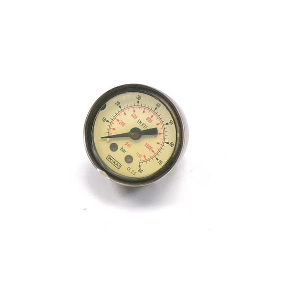 MANOMETRO ABS Ø40mm 80 BAR+ PSI  ENTRADA POSTERIOR ROSCA 1/8" PARA PISTOLA BR-04-TR