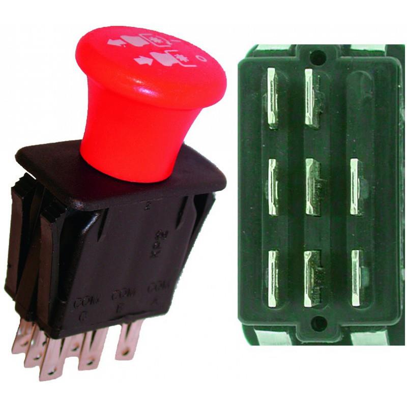 INTERRUPTOR ELECTROEMBRAGUE HSQ , 2 POSICIONES Y 8 POLOS,532140404, 532154959,532154963,532155