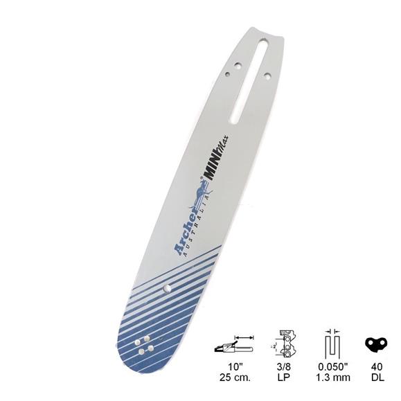 ESPADA LAMINADA 10"/25CM PASO 3/8 BP GALGA 0.050/1,3MM 40 ESLABONES(JPS-240-P)