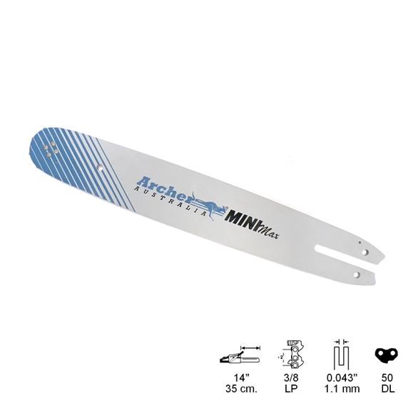 ESPADA ARCHER 14 PULG (35CM), 3/8 BP, .043 PULG (1,1MM), 50 ESLABONES COMP. OREGON A074