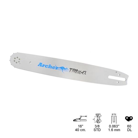 ESPADA LAMINADA 16"/40CM PASO 3/8 GALGA 0.063/1,6MM 60 ESLABONES