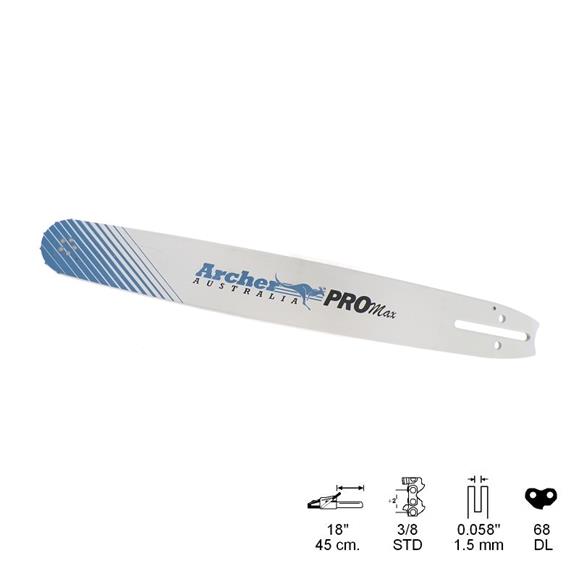 ESPADA SOLIDA 18"/45CM PASO 3/8 GALGA 0.058/1,5MM 68 ESLABONES