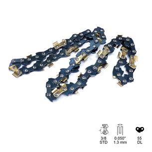 CADENA CORTADA CROMO TITANIO 3/8, 0.50 , 55 ESLABONES