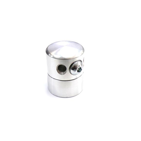 CABEZAL ALUMINIO 4 HILOS CON TORNILLO DE APRIETE LATERAL