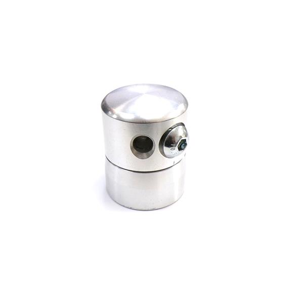 CABEZAL ALUMINIO 4 HILOS CON TORNILLO DE APRIETE LATERAL