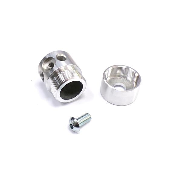 CABEZAL ALUMINIO 4 HILOS CON TORNILLO DE APRIETE LATERAL