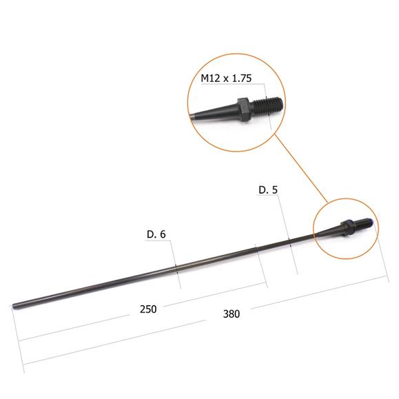 KIT 4 VARILLAS CARBONO + FUNDAS, 38 CM X 5 MM SP-92, SP-KM, SPA-65 KIT 4 VARILLAS CARBONO + FUNDAS, 38 CM X 5 MM SP-92, SP-KM, SPA-65