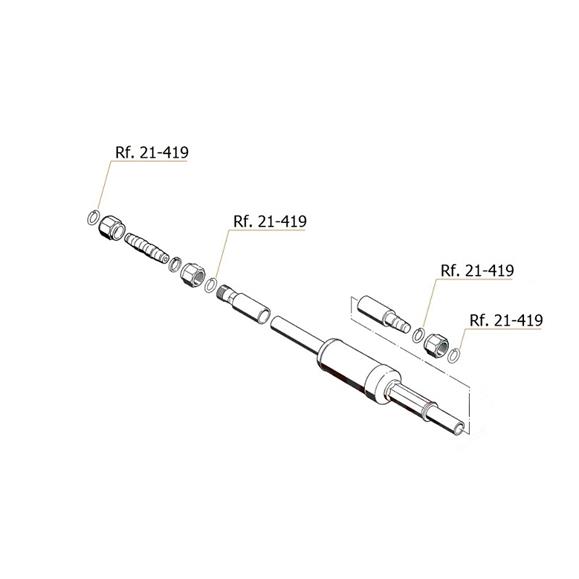 ANILLO BLANCO BICONO STL, MASTER BLOCK, ARVIPO SP-400, 450