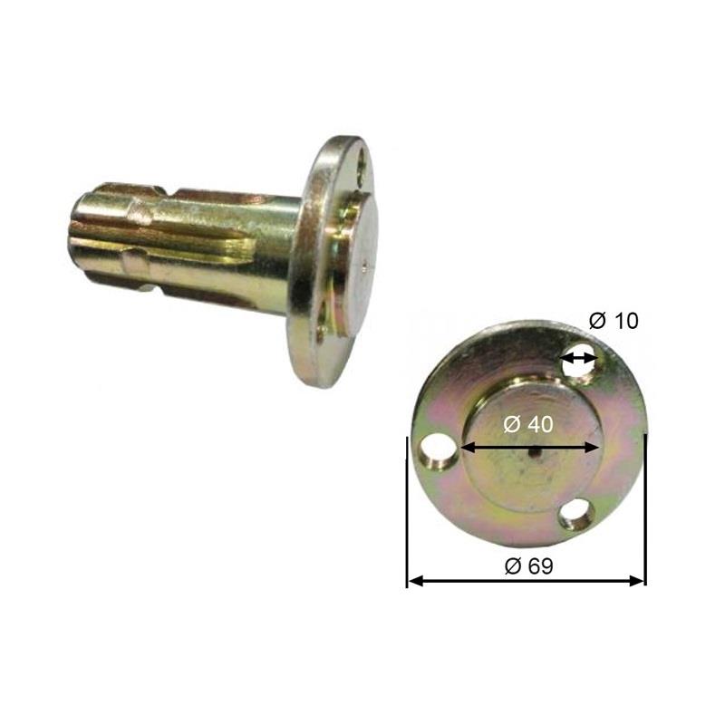 ENTRONQUE ADAPT. T.D.F. BOMBA MEMBRANA C-41, AR-30, AR-50, PA-330, PA-430, DISTANCIA AGUJEROS 47 MM