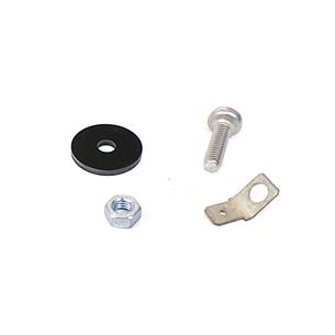 KIT TORNILLO INOX TC M 5X16 + TUERCA UNI 5588 M5 + ARANDELA PLASTICO 5X20 PARA CARGABATERIA