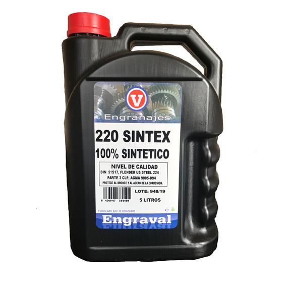 ACEITE SINTÉTICO PARA ENGRANAJES XP-220, INDICADO PARA TRANSMISIONES VAREADORAS - ENVASE 5 LTS