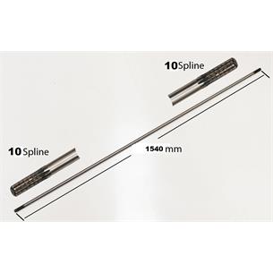 EJE TRANSMISION 10 ESTRIAS X 10 ESTRIAS, 8 MM, LONG 1540 MM