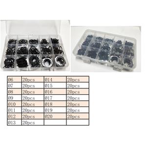 CAJA 300 PRESILLAS EXTERIORES CIRCLIP VARIADAS
