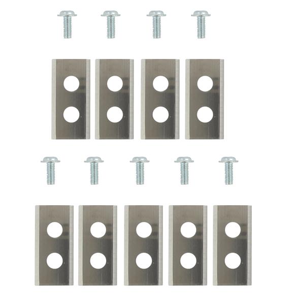 PACK 12 CUCHILLAS Y TORNILLOS 36 X 18 X 1 MM, M1000, WG754E, WG791, WG793, WG794, WG795