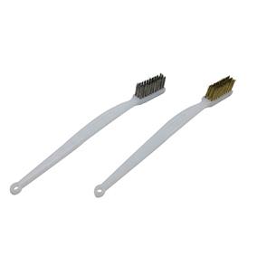 2 CEPILLOS METALICOS PARA LIMPIEZA DE PIEZAS Y BUJIAS