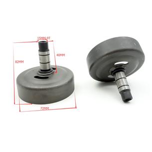 CAMPANA EMBRAGUE DOBLE RODAMIENTO, DIAM INTERIOR 78 MM, ATAQUE 9 ESTRIAS, CUELLO DIAM 15 MM X 40 MM