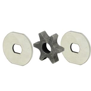 PIÑON CADENA 91,6 DIENTES,KM,HT-KM,HT56C,HT70,HT70K,HT73,HT75,HT100,HT101,HT130,HT131,HT133