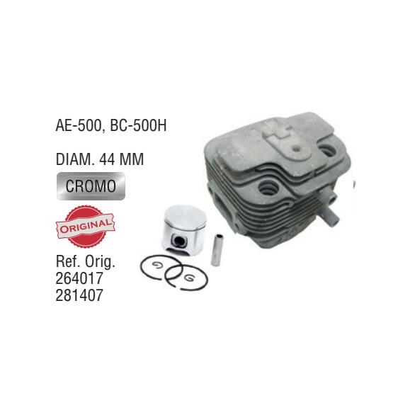 KIT DE CILINDRO Y PISTON 152RB, 143-R, 153-R AE-500 BC-500H DIAM. 44 MM