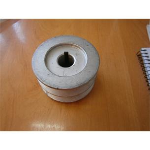 POLEA 4T METAL DIA EXT 76 MM DIA INT 19,05 MM 2 CANALES