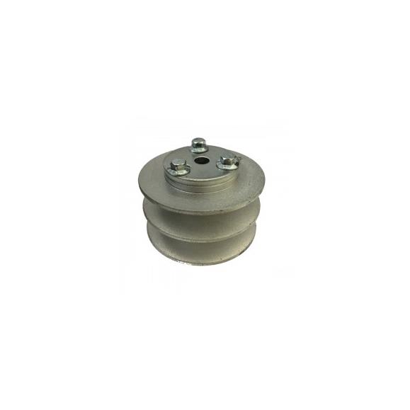 POLEA MOTOR 2 CANALES SERIE B, DIAM EXT. 76 MM, EJE ESTRIADO , HS-008