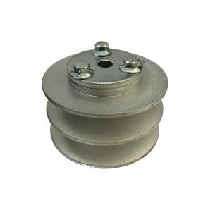 POLEA MOTOR 2 CANALES SERIE B, DIAM EXT. 76 MM, EJE CHAVETA 20 MM , MZT-850